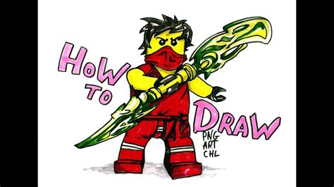How To Draw Kai Lego Ninjago Youtube