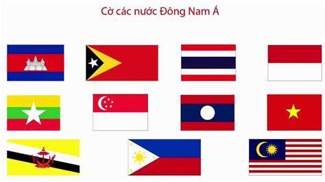 Bé Học Cờ Các Nước Đông Nam Á Cờ Của Các Nước đông Nam á Zcongnghe