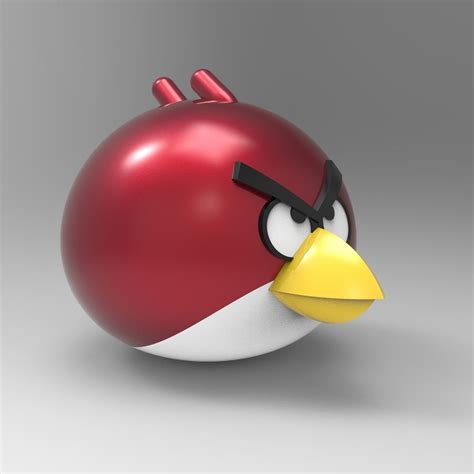 3d Model Angry Bird 1 Cgtrader
