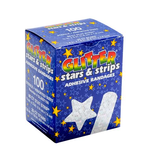 Kids Assorted Glitter Bandages Mfasco Health And Safety