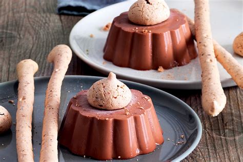 Chocolate Hazelnut Panna Cotta With Hazelnut Meringue Sticks Recipe