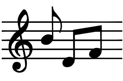 Music Notes In Black And White by Comstock