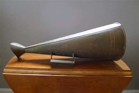 Rare Antique Brass Firemans Megaphone