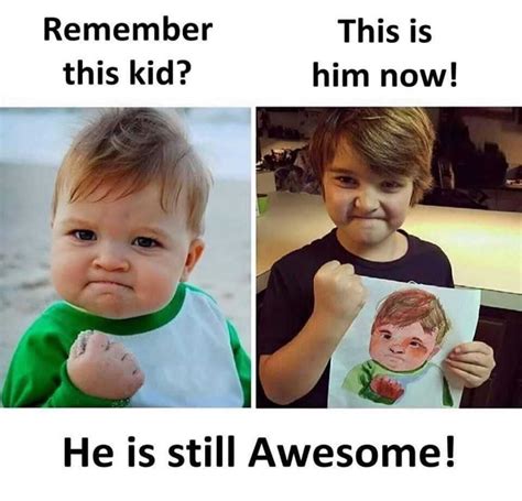 A Famous Meme Kid Found Still Awesome In Real Life In 2020 Really
