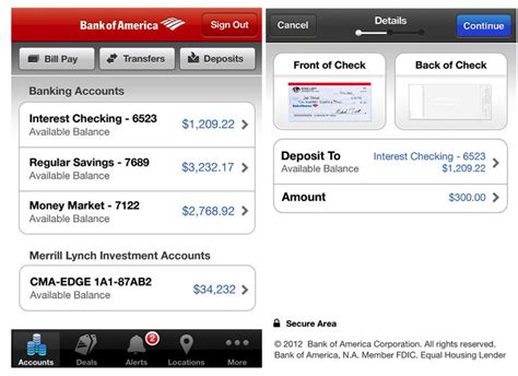 For instance, the capital one mobile banking. Bank Of America Customers Can Now Deposit Checks Using An ...