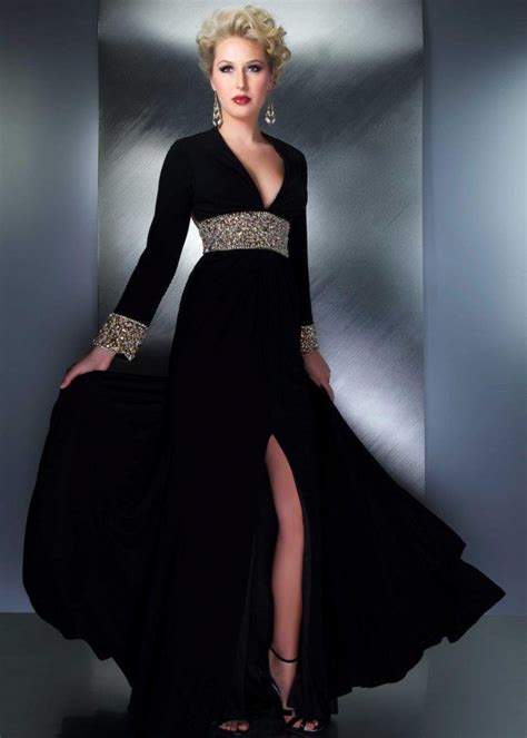 Vestidos Negros Para La Noche Deslumbrantes Vestidos Glam