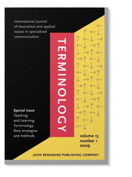 Teaching And Learning Terminology New Strategies And Methods Special Issue Of Terminology