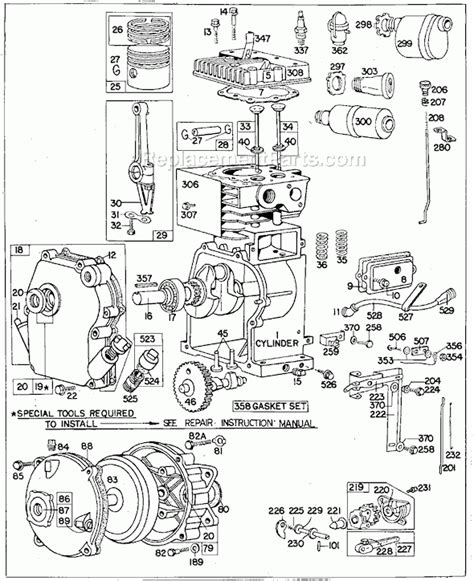 Parts List For Briggs And Stratton Engine
