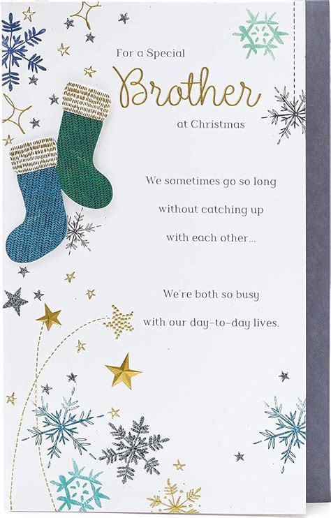 Brother Christmas Card Christmas Card For Brother With Nice Words