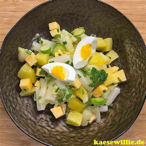 Rezept Spargelsalat mit Ei und Käse KäseWillie
