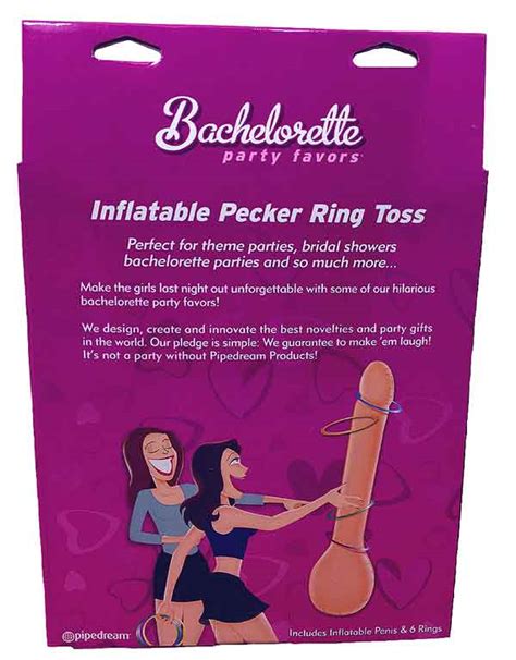 bachelorette party games inflatable blow up pecker ring toss