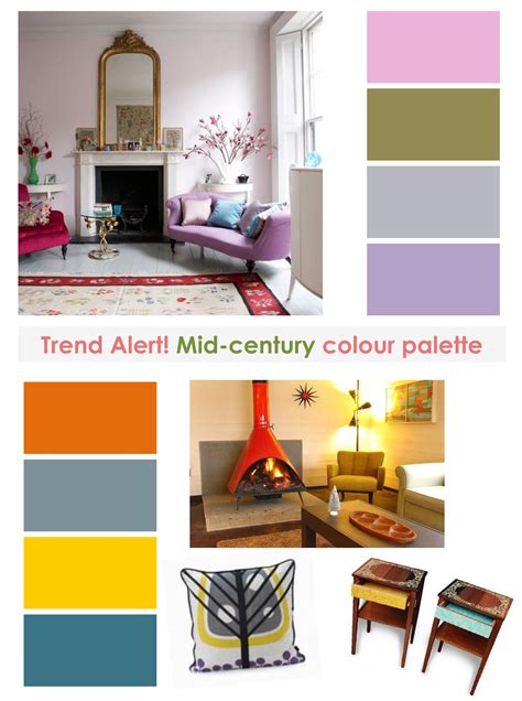 Mid Century Modern Colors Modern Color Palette Mid Century Color Scheme