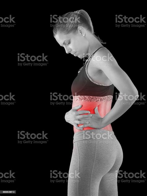 Adombinal Pain And Stomach Left Side Pain Cramps Stock Photo Download