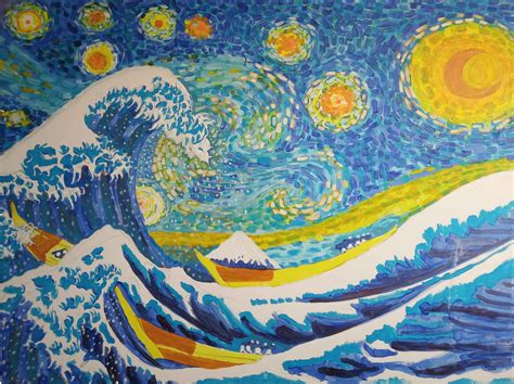 Great Wave In Starry Night