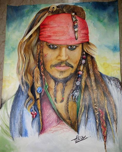 Captain Jack Sparrow Pirates Of The Carribean Done With Fabercastle