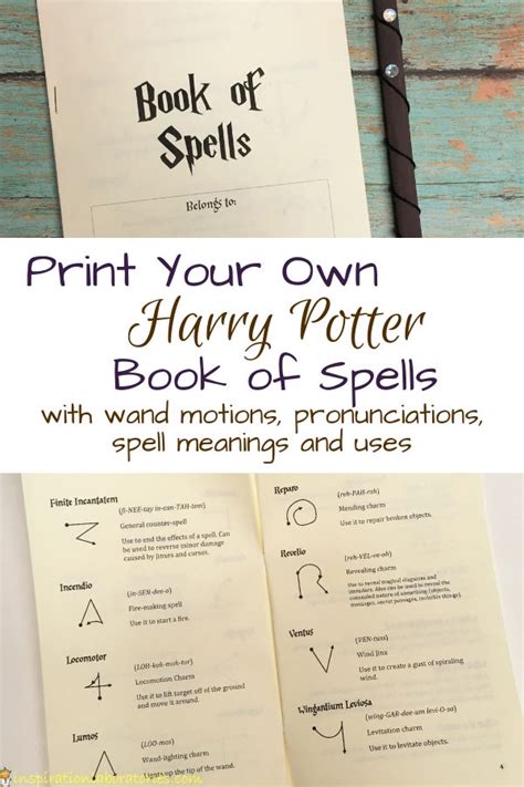 Not all spells are created equal. DIY Harry Potter Book of Spells | Inspiration Laboratories