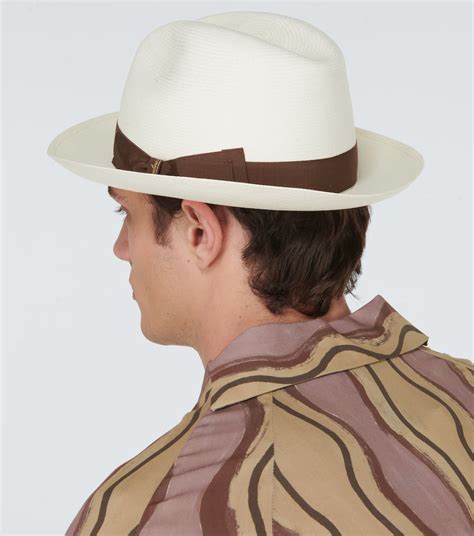 Fidel Panama Straw Hat In White Borsalino Mytheresa