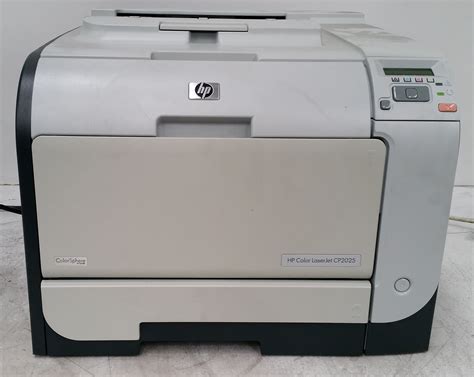 Touch the cleaning page button. HP Color LaserJet CP2025 Colour - Lot 1054383 | ALLBIDS