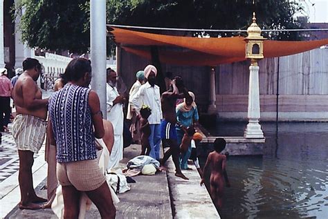 Ritual Bathing In The Symbolic Lake Which Represents The Inner Lake Where Sins Are Washed Away