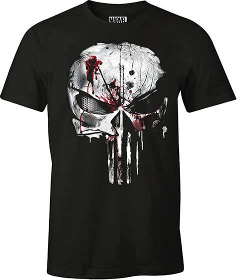 T Shirt The Punisher Marvel Bloody Skull Amazonfr Vêtements