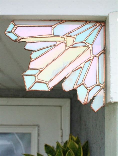 Aura Quartz Crystal Corner Piece Crystal Clusters Stained Etsy Glass Art Quartz Crystal
