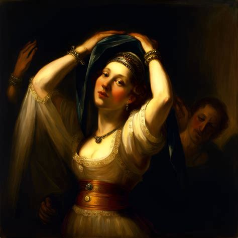 salome s dance of the seven veils by rembrandt ai generated artwork nightcafe creator