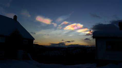 Very Rare Polar Stratospheric Clouds Seen Last Week In Dalen Telemark