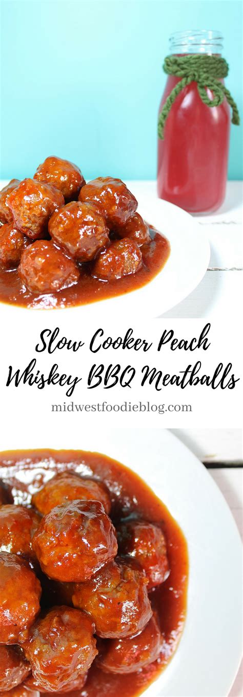 Bourbon meatballs in a crockpot is a simple appetizer, pot luck dish, and party food. Slow Cooker Bourbon Whiskey BBQ Meatballs | Recipe | Bbq ...