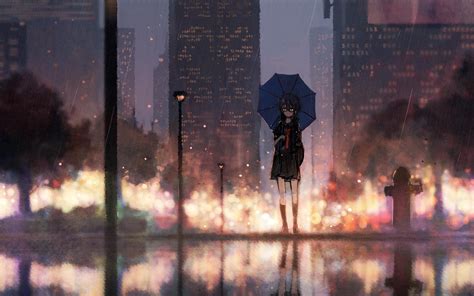 Anime Rain Wallpaper Hampel Bloggen