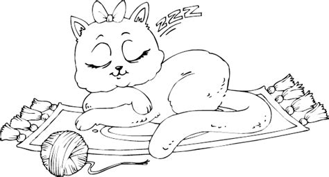 There is no doubt that children's one of the most loved pets is flag coloring pages. sleeping kitty cat coloring page - coloring.com