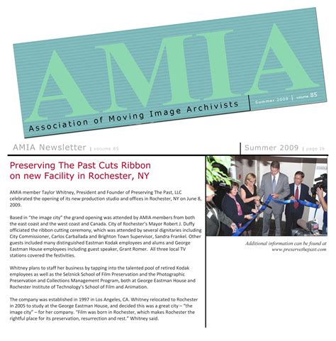 The Press Room | Preserving The Past