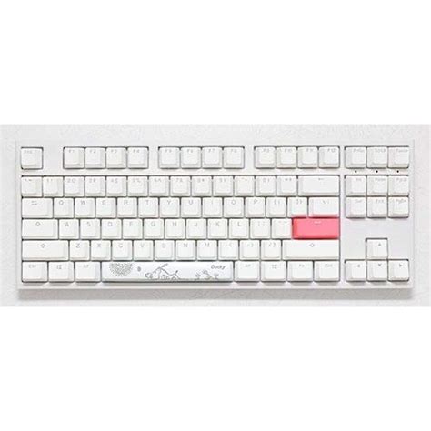 Buy Ducky One Tkl Cherry Silent Rgb Switch Gaming Mechanical Keyboard White Red Online At