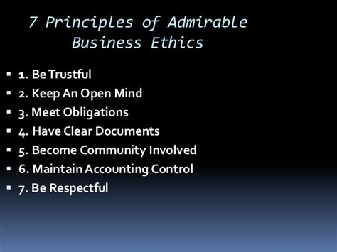 Jewish business ethics jewish business ethics is a form of applied jewish ethics that examines ethical issues that arise in a business when a sale is held, say, only a few major principles of fair business dealings according to islam: Business ethics
