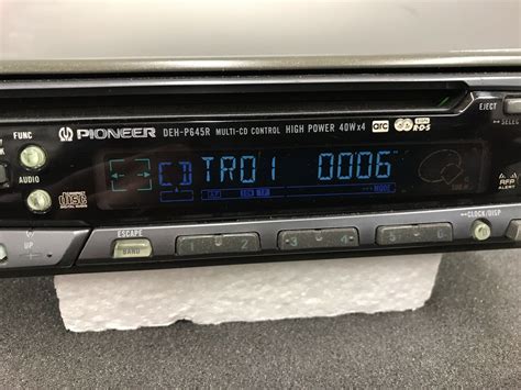 Old Pioneer Car Radio Stereo Cd Player Model Deh P645r Retro 90s