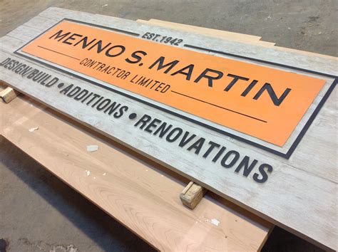 The Sign Depotsandblasted Custom Wood Sign Menno S Martin The Sign