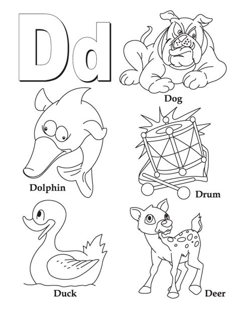 Trace the numbers and color the chicks, we share with you the following educational worksheet number tracing sheets. Letter d coloring pages to download and print for free