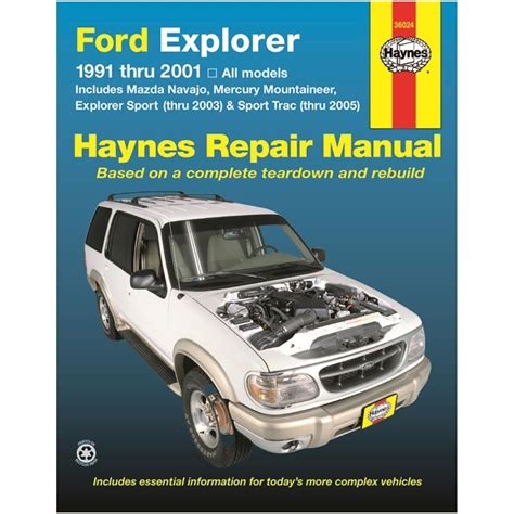 Haynes Vehicle Repair Manual 36024