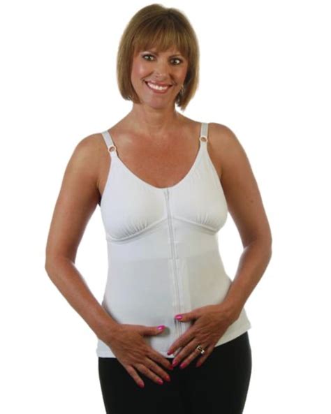 Wearease Post Surgical Cami With Zipper Body Works Compression