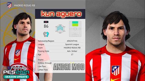 Pes 2021 Download Face Young Aguero Youtube