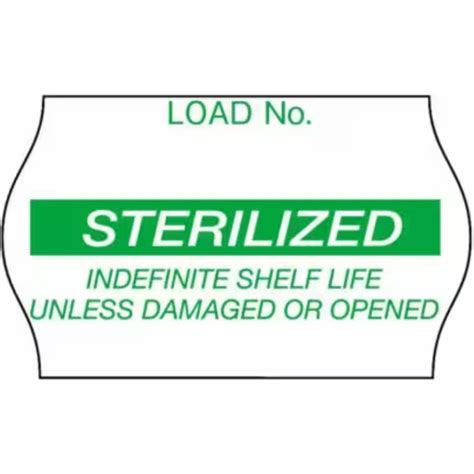 3m Comply Sterilization Load Labels Green