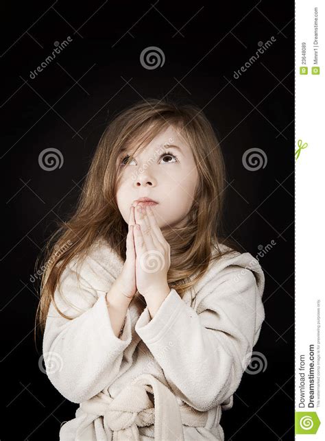 Praying Girl Stock Image Image Of Dress Believe Girl 23648089