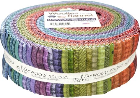 Maywood Studio Woolies Flannel Colors Jelly Roll 40 25 Inch Strips