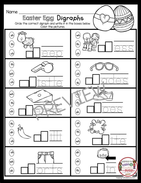 April In Kindergarten Free Worksheets — Keeping My Kiddo Busy
