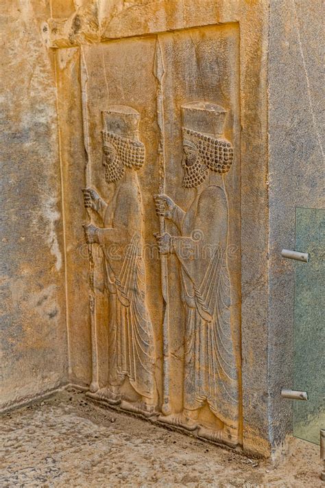 Persepolis Royal Tombs Relief Stock Photo Image Of Landmark History