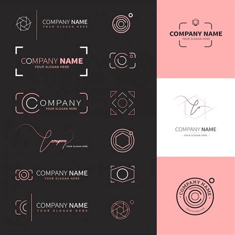 Premium Vector Collection Of Elegant And Modern Logos For Photographers