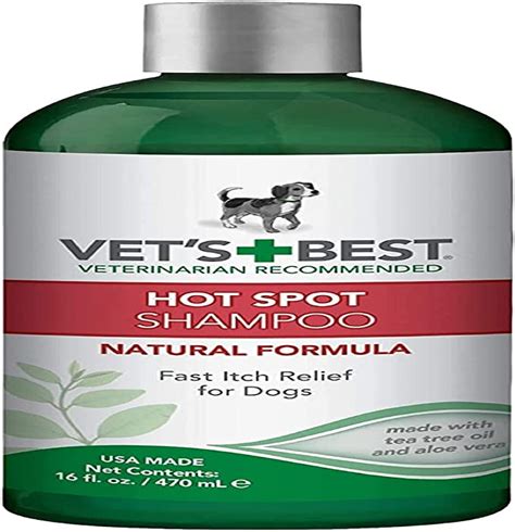 Vets Best Hot Spot Itch Relief Dog Shampoo 16 Oz Amazonca Beauty