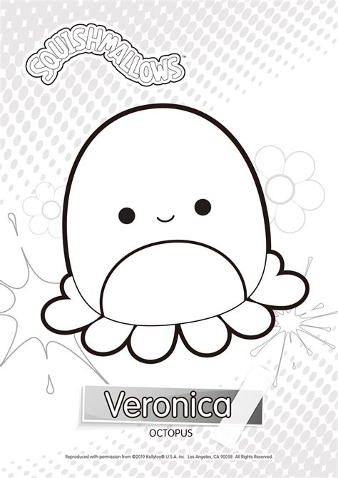 Squishmallows Veronica Coloring Pages