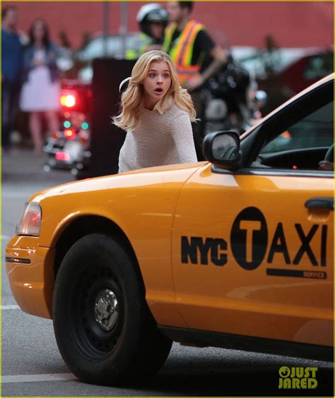 Chloe Moretz Nearly Gets Hit By Cab On Brain On Fire Set Photo