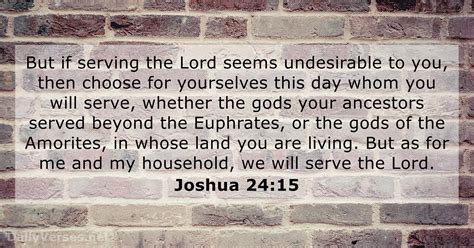 Joshua 2415 Kjv Bible Verse Of The Day