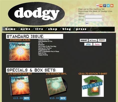 The New Album From Dodgy Is Out Album Itunes Shadow Play